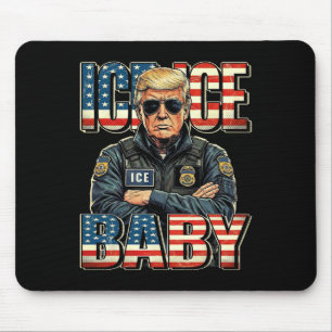 Mousepad Gelo Gelo Por Trump Engraçado Meme Trump 2026 Retr