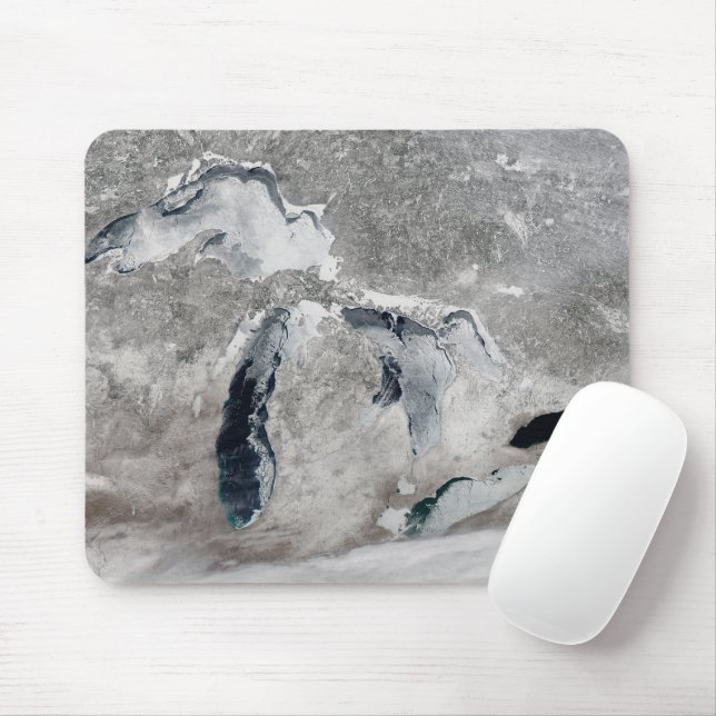 Mousepad Gelo Nos Lagos Excelentes, Estados Unidos. (Com mouse)