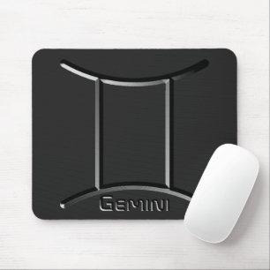Mousepad GEMINI, Design abstrato do Sinal Zodíaco,