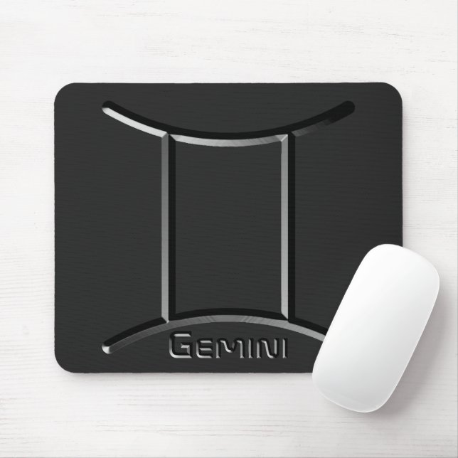 Mousepad GEMINI, Design abstrato do Sinal Zodíaco, (Com mouse)