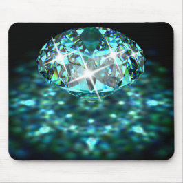 Mousepad Gemstone elegante preto-branco