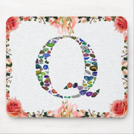 Mousepad Gemstone Monograma - Letra Q