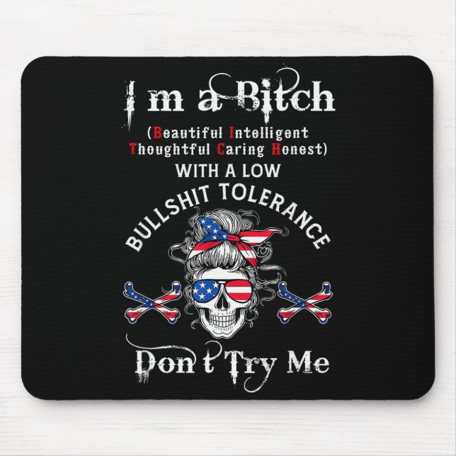 Mousepad Gen X Skeleton I’m A Beautiful Intelligent Skeleto (Frente)