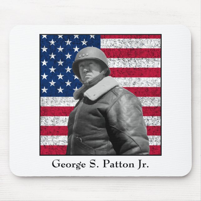 Mousepad General Patton e a bandeira americana (Frente)