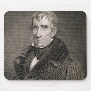 Mousepad General principal William Henry Harrison, gravado