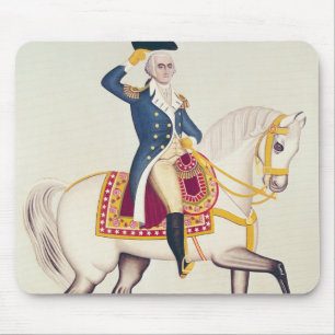 Mousepad General Washington em um carregador branco, c.1835