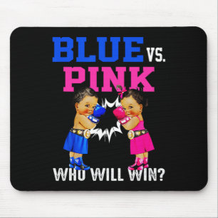 Mousepad Gênero Revela Azul Vs Rosa Bebês Étnico Boxin Bo