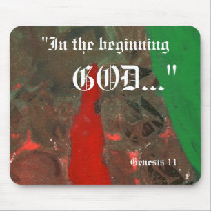 Mousepad "Gênesis 1:1" Folha Impressão