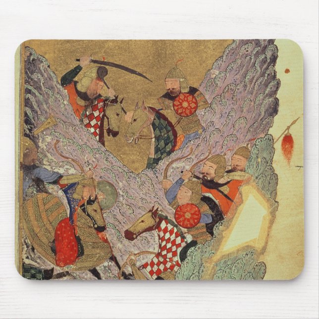 Mousepad Genghis Khan (c.1162-1227) que luta os chineses (Frente)