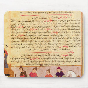 Mousepad Genghis Khan e seus filhos pelo al-Ruído de Rashi