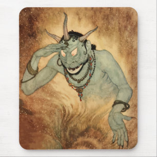 Mousepad Gênio das Mil e uma Noites por Edmund Dulac