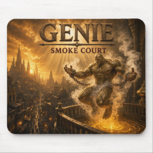Mousepad Gênio Fumaça Tribunal Realismo Sombrio