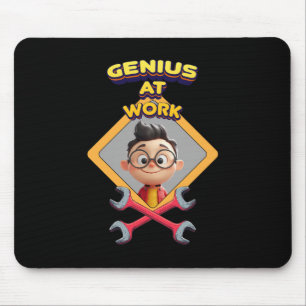 Mousepad gênio trabalhar diversão geek reparo animação comp