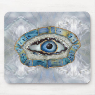 Mousepad Geodos de Amuleta e Cristais de Olhos mau