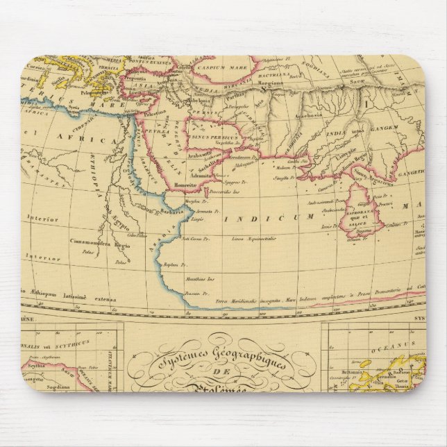 Mousepad Geografia de Ptolomeu (Frente)