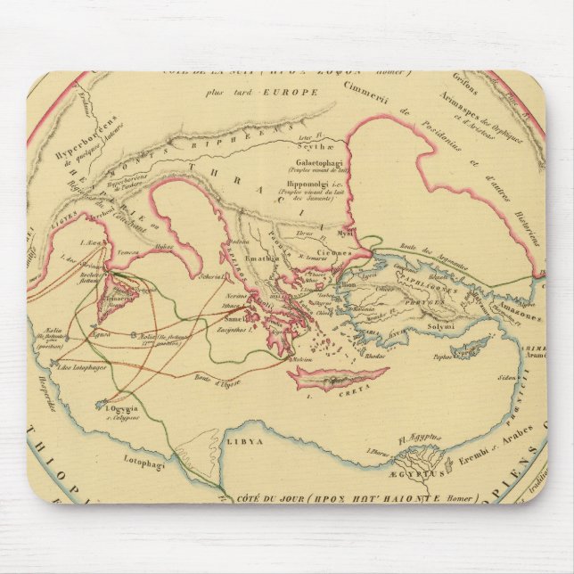Mousepad Geographie des Grecs Primitivo (Frente)