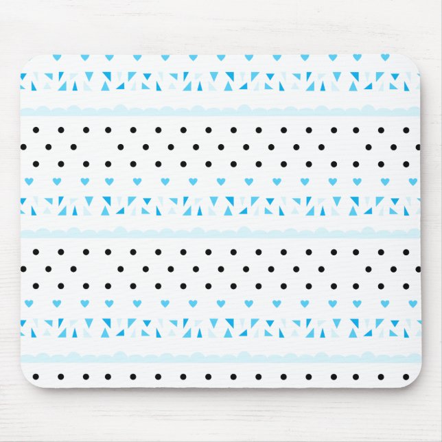 Mousepad Geometria azul (Frente)