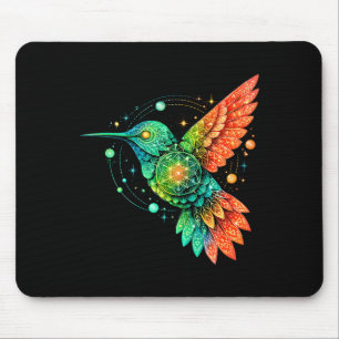 Mousepad Geometria Sagrada Beija-flor Desenho Místico Celes