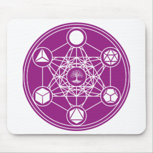 Mousepad geometria sagrada Metatrons Abstrato de energia