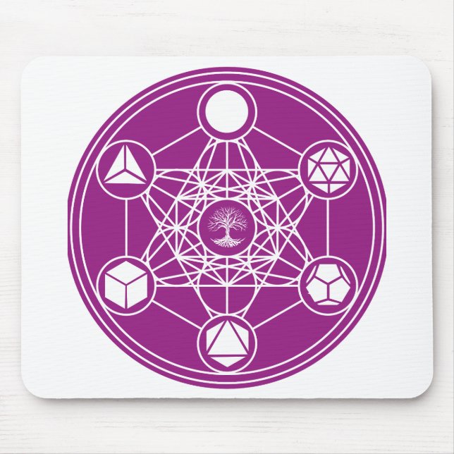 Mousepad geometria sagrada Metatrons Abstrato de energia (Frente)