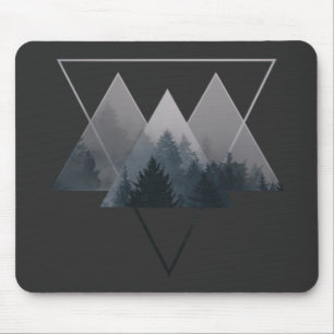 Mousepad Geometria triângulo Floresta Mistura