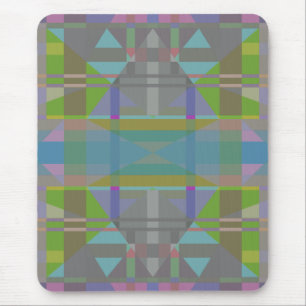 Mousepad Geométrica Azul-Verde Roxo
