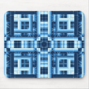 Mousepad geométrico azul