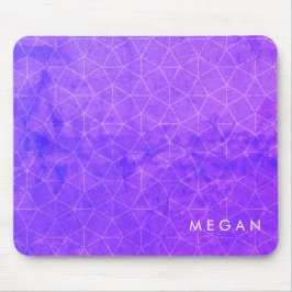 Mousepad Geométrico Moderno do Azul Roxo