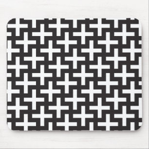 Mousepad Geométrico preto e branco