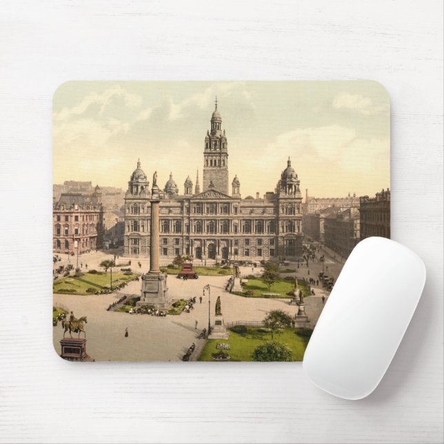 Mousepad George Square, Glasgow, Escócia (Com mouse)