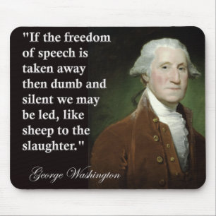 Mousepad George Washington Freedom of Speech Cote
