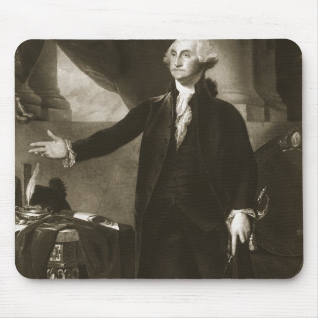 Mousepad George Washington, ø presidente do Sta unido (Frente)