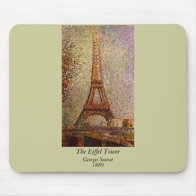 Mousepad Georges Seurat: A Torre Eiffel (1889) (Frente)