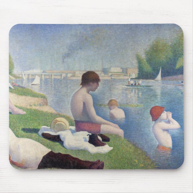 Mousepad Georges Seurat - Bathers em Asnieres (Frente)