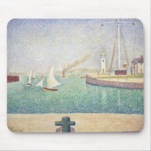 Mousepad Georges Seurat - Entrada do porto de Honfleur