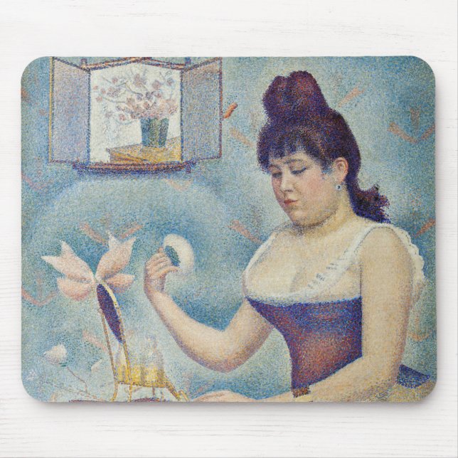 Mousepad Georges Seurat - Jovens mulheres se alimentando (Frente)