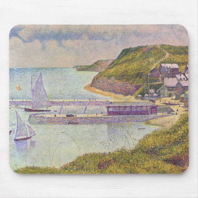 Mousepad Georges Seurat - Port-en-Bessin em High Tide (Frente)