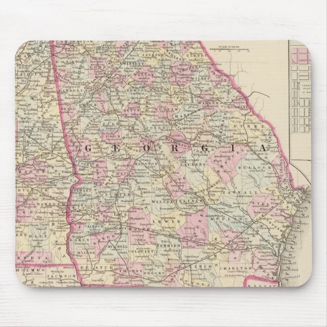 Mousepad Georgia, Alabama (Frente)