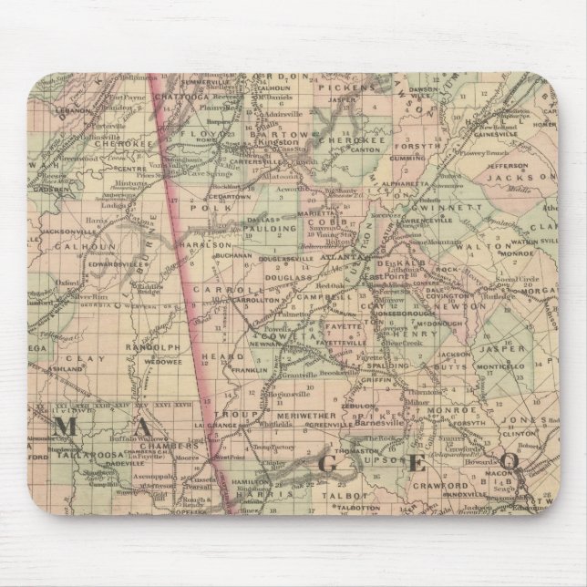 Mousepad Geórgia e Alabama (Frente)