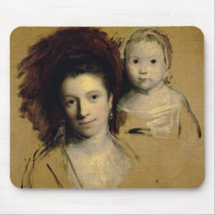 Mousepad Georgiana, condessa Spencer e sua senhora da filha