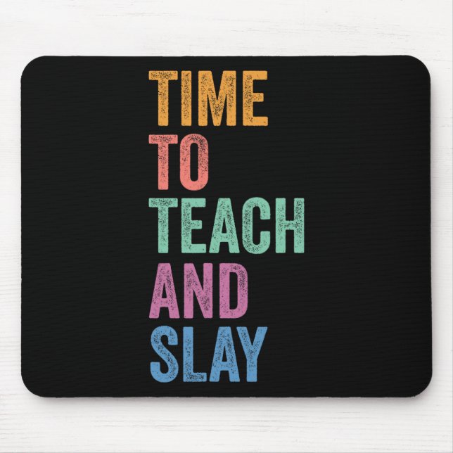 Mousepad Geração Z Alpha Volta às Aulas Professor Hora de E (Frente)