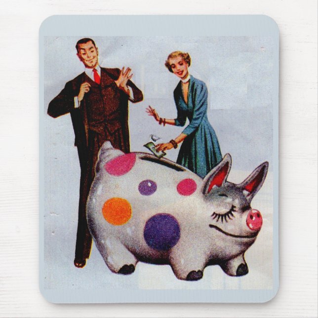 Mousepad Gerald e Louise alimentam o porco (Frente)
