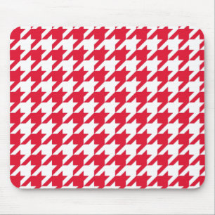 Mousepad Geranium Elegant Houndstooth
