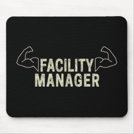 Mousepad Gerente de instalações ou administrador e presente