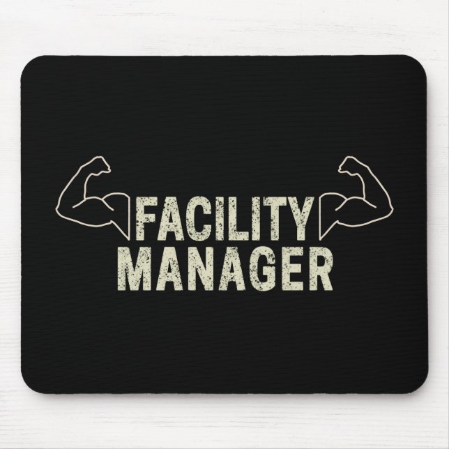 Mousepad Gerente de instalações ou administrador e presente (Frente)