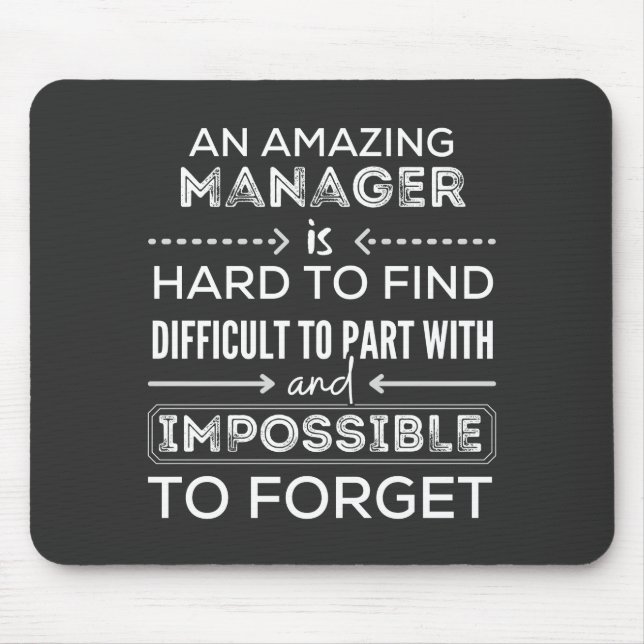 Mousepad Gerente, Presente Para Gerente, Um Gerente De Verd (Frente)