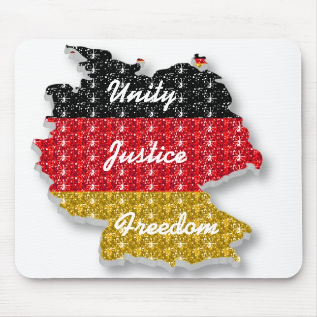 Mousepad German Flag Unity Justiça Liberdade (Frente)
