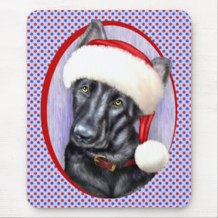 Mousepad German shepherd BLK Papais noeis de Natal