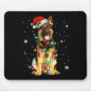Mousepad German shepherd Cão Árvore Natal Doce Xmas Do