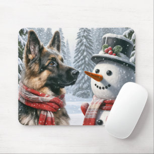 Mousepad German shepherd Com Neve